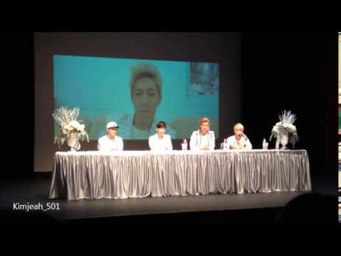 140413 M.I.B. @UPlex Sinchon Fansign event - 5Zic said Sims R U OK? Your Head Alright?