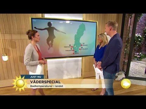 Badtemperaturer i  landet - Nyhetsmorgon (TV4)
