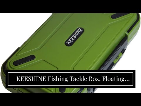 KEESHINE Fishing Tackle Box, Floating Storage Box, Double-Sided Fishing Lure Box with Adjustabl...