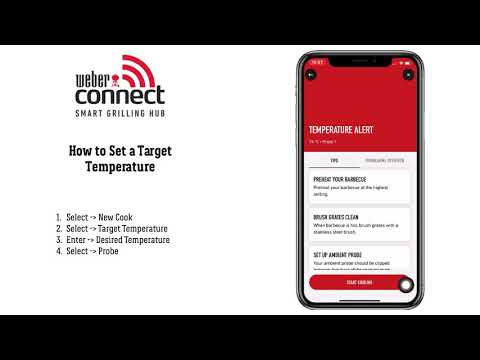 Weber Connect: How to Set a Target Temperature
