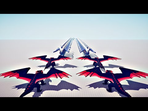 20x NEW GREATER DRAGON vs 100x ICE GIANT | NEW ANIMAL KINGDOM TABS UNITS