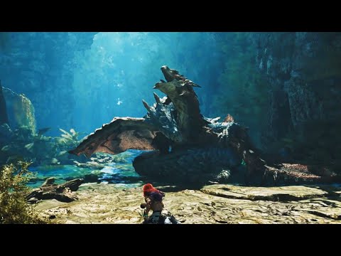 New Lagiacrus vs Rathalos Full Turf War - Monster Hunter Wilds TU2