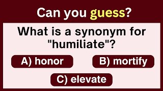 Synonyms Challenge: Test Your Word Prowess |