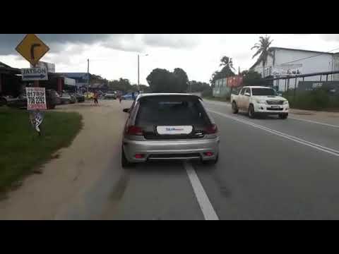 Satria evo 3 4wd on street road test Malaysia #BoostOn #Awd