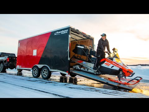 My Ice Fishing Set-Up (Snowmobile/Trailer/Electronics)