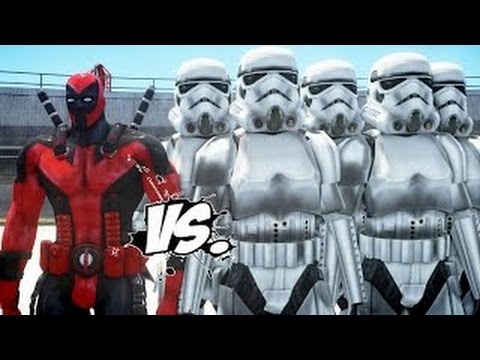 StormTrooper Army VS Deadpool