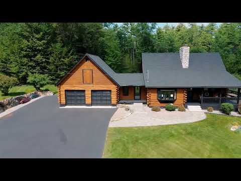 Log Home For Sale | 1043 Hill Rd, Franklin, NH 03235 | Whitehill Estates and Homes