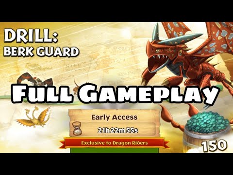 DRILL: BERK GUARD FULL GAMEPLAY - NEW GAUNTLET EVENT - Dragons: Rise of Berk