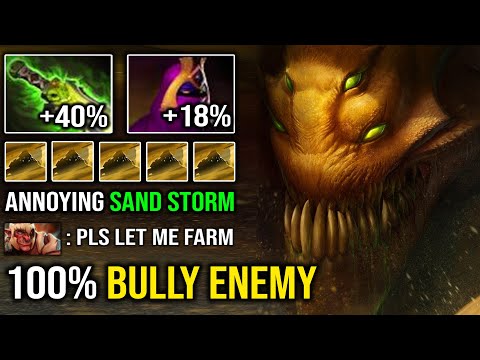 100% ZERO FARM For Troll Warlord Annoying Sand Storm DPS 9Min Dagger + Surprise Epicenter DotA 2
