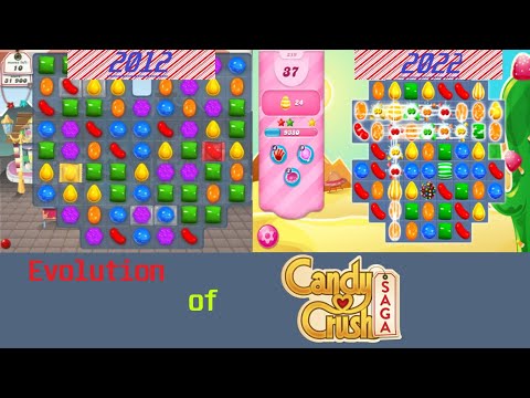 🍬 Evolution of Candy Crush Saga 2012-2022