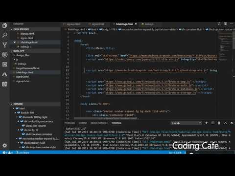 Firebase Web App Tutorials Firebase Blog App Tutorial 01 Firebase Node Js Tutorial