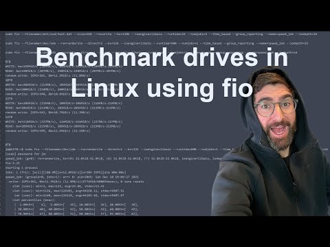 Benchmark drive performance in Linux using fio