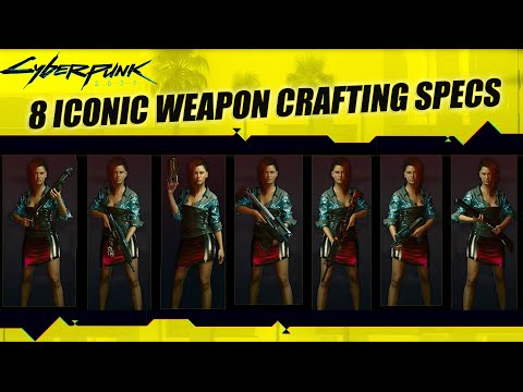 Loot 8 Iconic weapon crafting specs in Cyberpunk 2077 [Guide]
