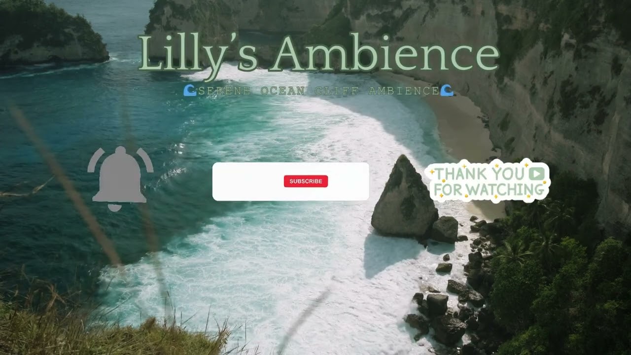 Serene Ocean Cliff Ambience: Waves, Wind & Nature Sounds for Relaxation