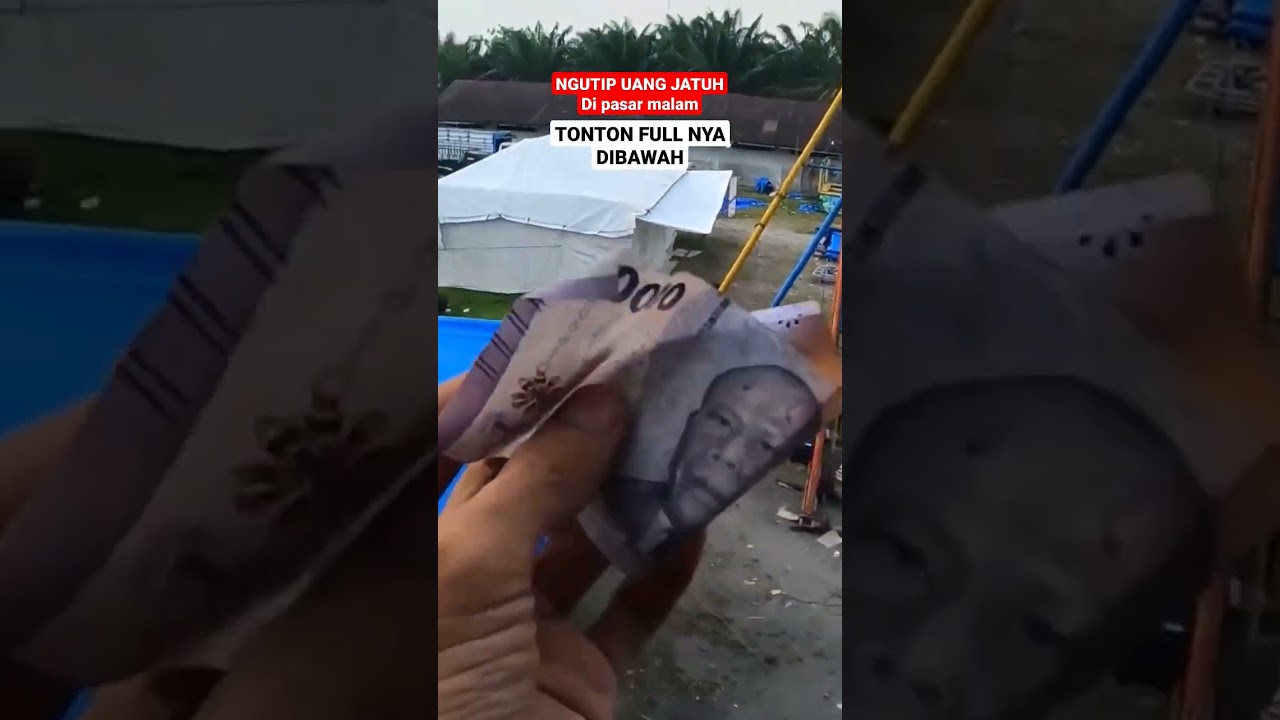 KUTIP UANG BERCECERAN DI PASAR MALAM #shorts #pasarmalam