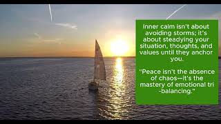 Peace isn’t the absence of chaos - It is the mastery of your situation, thoughts, and values