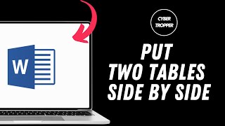 Download the video "How to Put Two Tables Side By Side in MS Word"