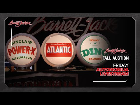 Friday Automobilia Auction Livestream Replay - OCTOBER 11, 2024 SCOTTSDALE FALL AUCTION