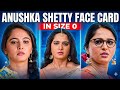 Anushka Shetty Face Card In Size Movie Face Expression Anushkashetty Facecard Trending