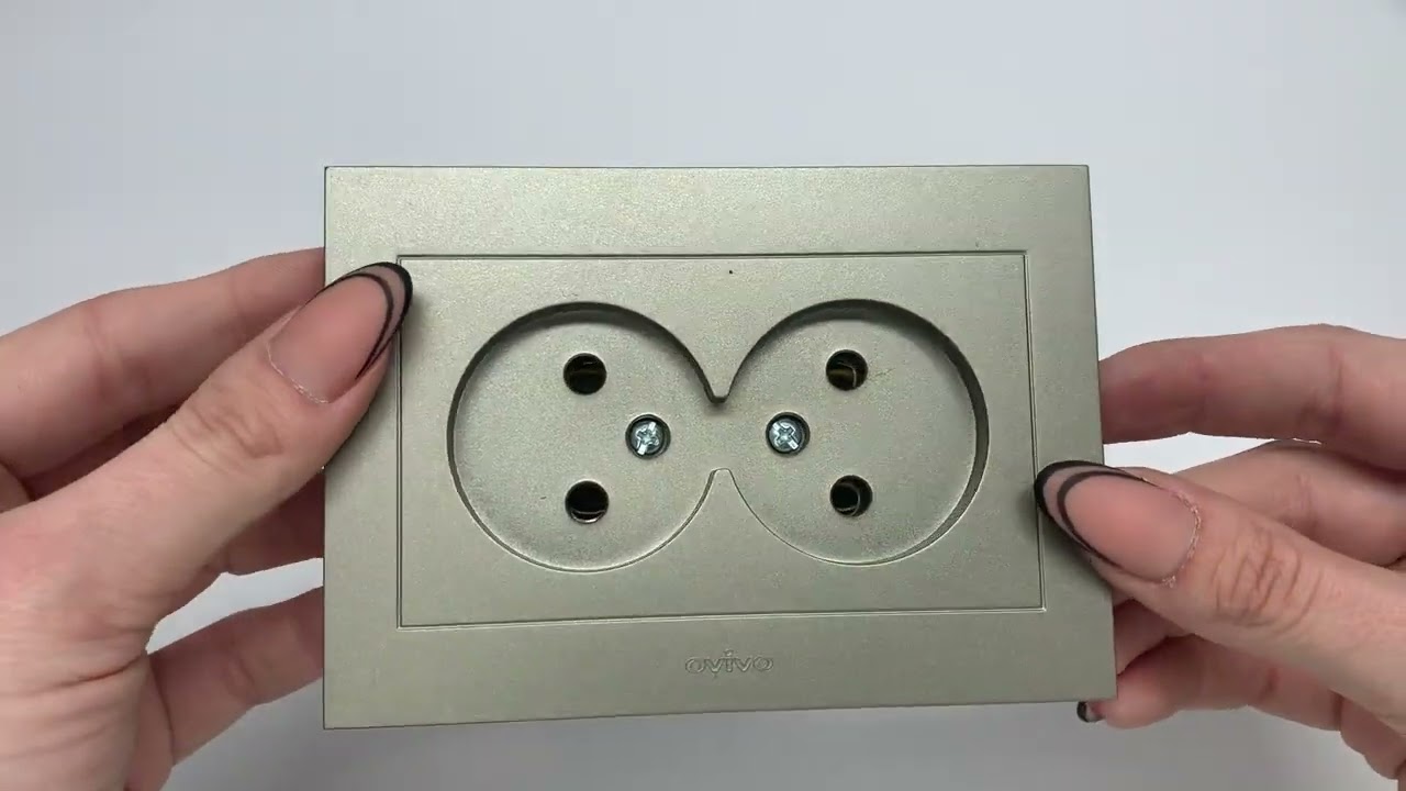 Розетка двомісна б/з OVIVO Grano антрацит (400-130300-908)