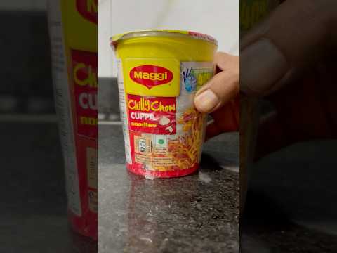 How To Make Maggie Chilli Chow🌶️ Cuppa Noodles #shorts #maggi