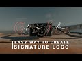 How To Create Signature Simple Text Logo Design Illustrator Cc Tutorial 2020