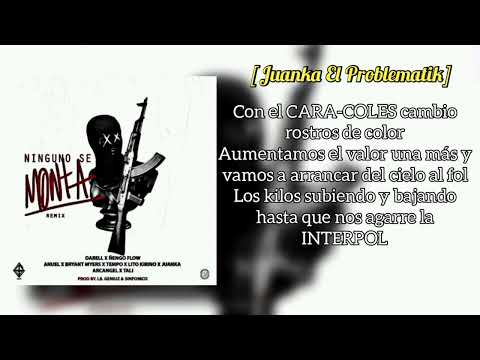 Darell - Ninguno Se Monta REMIX (LETRA) FT Ñengo Flow Ft Anuel AA, Bryant Myers, Tempo, Juanka y mas