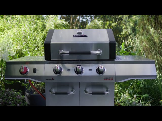 Char-Broil Advantage PRO S 4 - 4 Burner Gas BBQ Grill with Side Burner - Silver