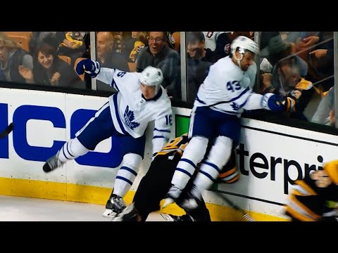 Kadri lands vicious hit on Wingels and game misconduct