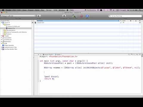 Objective-C on the Mac L9 - NSArray