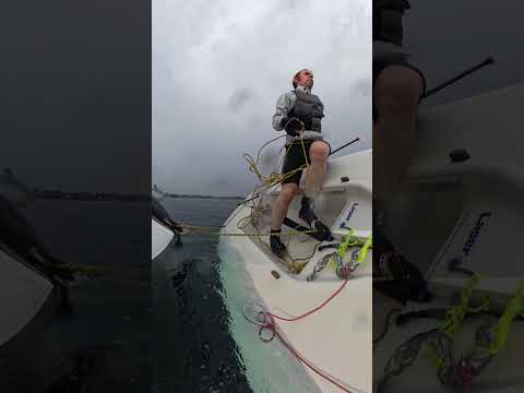 Rainy Roll Tack Practice - Laser Sailing at Littleton Sailing Club #ilca #sailing