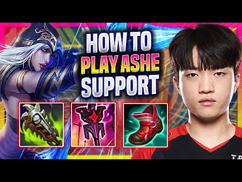 LEARN HOW TO PLAY ASHE SUPPORT LIKE A PRO! | T1 Keria Plays Ashe Support vs Rakan!  Season 2023
