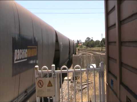 Pacific National TT112 work a coal train with TT101 and TT110.