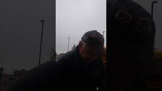 Reggie Leach signs some Philadelphia Flyers jersey numbers for DAGR Sportscards and Collectibles