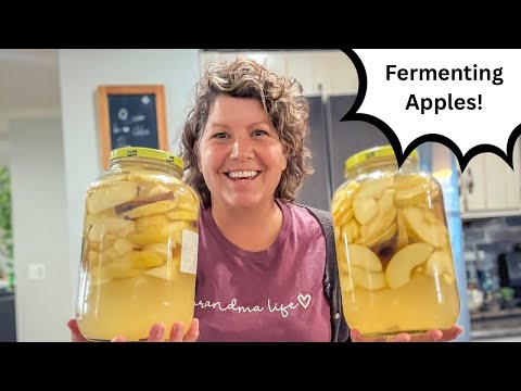 Fermenting Apples, Preserving Spiced Apples for Nutrition