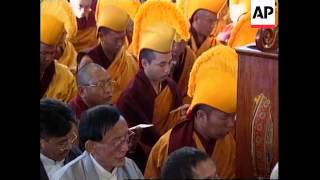 INDIA: TIBET'S SPIRITUAL LEADER DALAI LAMA