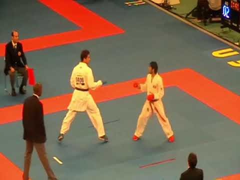 Margaritopoulos Spyridon GRE vs Rashad Huseynov AZE 19th World Karate Championships Japan 2008