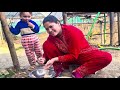 Aaja Srijana Shahi Aagoma Roti Banaudai Xan My Daughter And Mother
