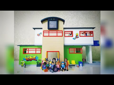 Playmobil City Life 9453 unboxing Schule