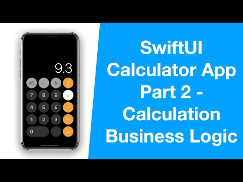 SwiftUI Apple Calculator App - Part 1, Calculation Business Logic - MVVM, Combine - iOS Programming