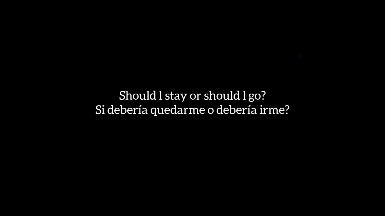 The Clash - Should l Stay Or Should l Go lyrics subtitulado español ingles HQ remix