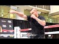 DAVID LEMIEUX SHADOW BOXING W/ POWER LOOKING FOR A CANELO FIGHT