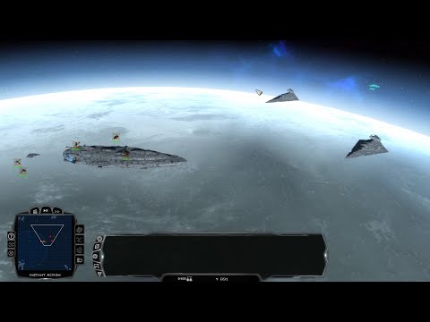 MC80 home one with a escort fleet vs star destroyers (TR Mod)