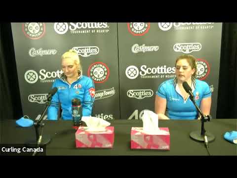 Draw 8 - Media Scrum - 2021 Scotties Tournament of Hearts