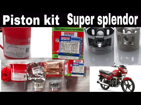 Piston kit for super splendor | Goetze vs genuine #pistons #supersplendor