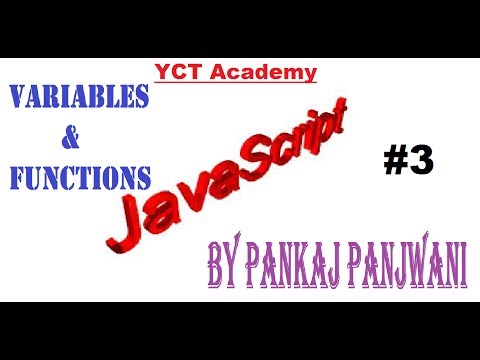 Javascript By Pankaj Panjwani Variables And Functions Part 3 In Hindi