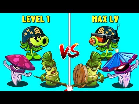 Pvz 2 Discovery -  All New Plant Level 1 vs Max Level International & China version