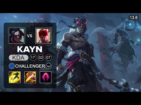 Kayn vs Lee Sin Jungle   EUW Challenger   Patch 13 6 Season 13