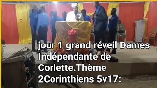 service d ouverture grand reveil dames independante de corlette.theme 2corinthiens 5v17