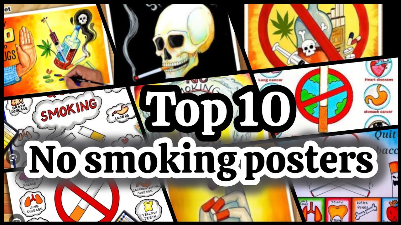No tobacco day poster drawing easy 🚭 / Quit smoking poster drawing / step by step